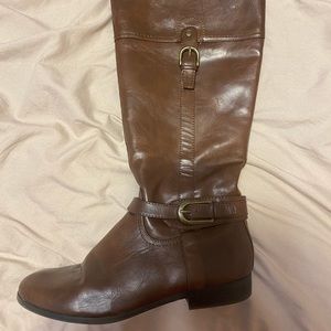 Unisa brown leather riding boots